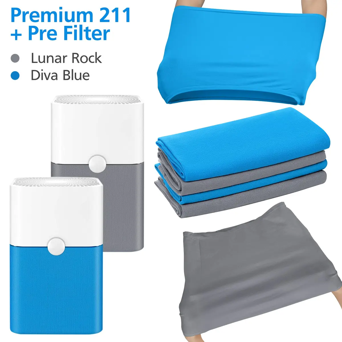 Cabiclean 4 Pack 211+ Replacement Washable Pre-Filters | 15.7cm x 20.5cm x 1.3cm (6.2 x 7.5 x 0.5 inches) - view 2