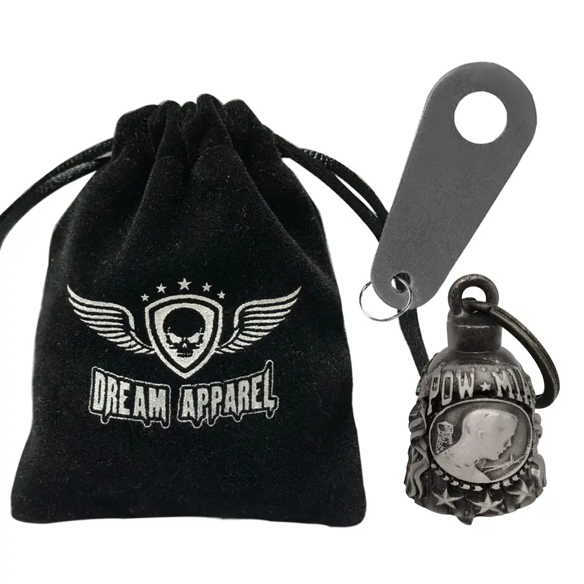 Dream Apparel Guardian Angel Motorcycle Bell | Drive Away Gremlin, Biker Bell for Men Women Rider Riding, Good Luck Gift - view 2