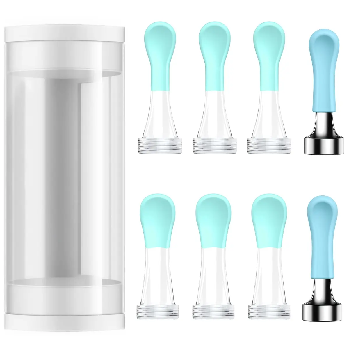 BEBIRD Replacement Tips Ear R1-8 PCS Waterproof Silicone Ear Spoon for Wet/Dry Earwax Cleaning | Original Ear Cleaner Tips Set for W3/R3/T15/X3/D3Pro/M9 - main product image