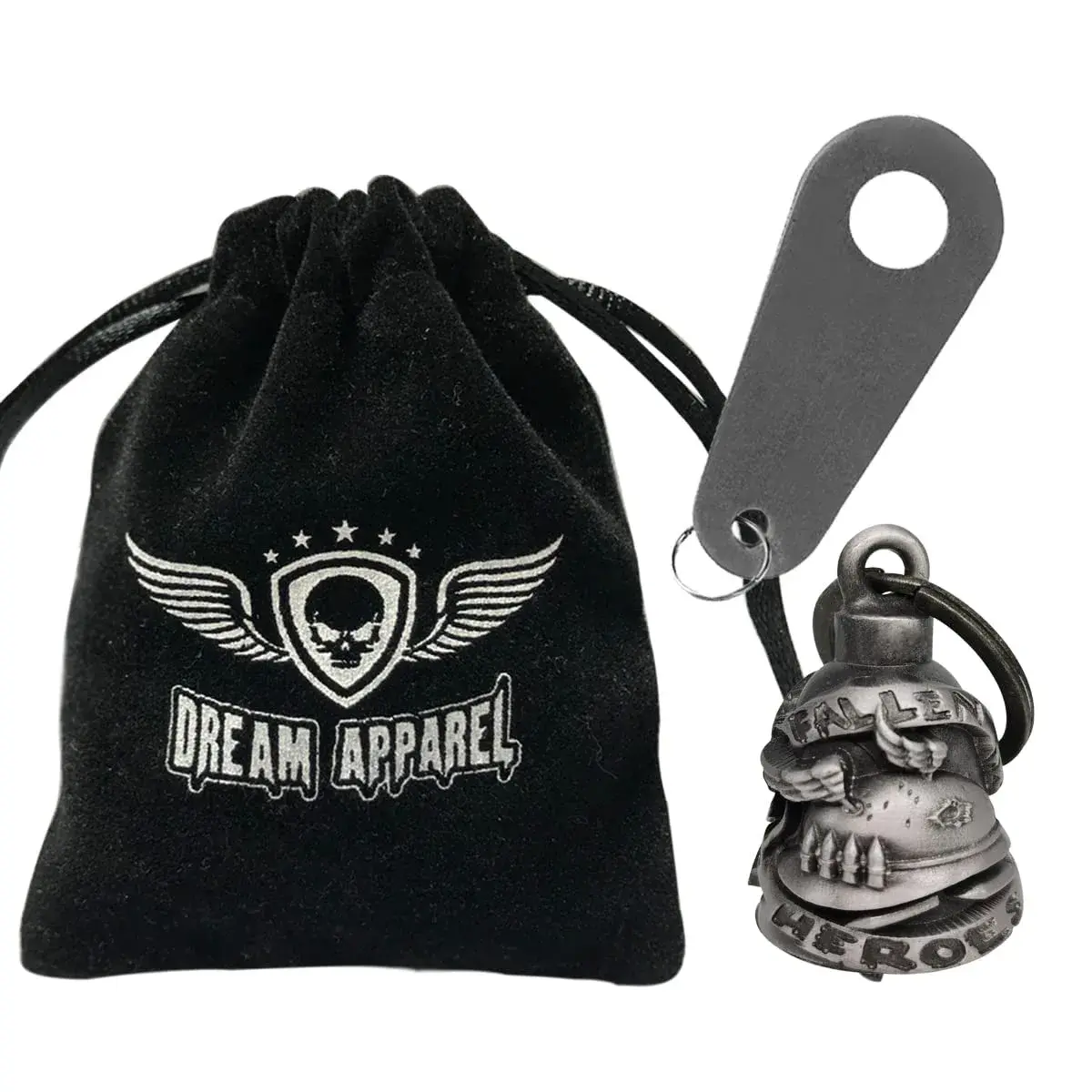 Dream Apparel Heroes Guardian Angel Motorcycle Bell | Drive Away Gremlin, Biker Bell for Riders - view 2