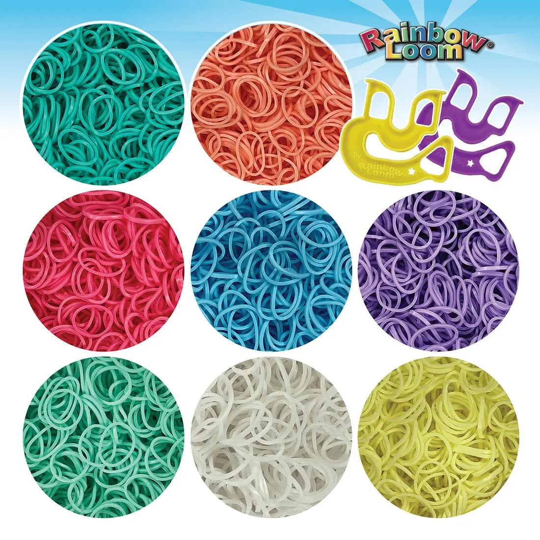 Rainbow Loom Treasure Box Pastel Edition - 8,000 Rubber Bands & 2 Happy Looms | Art Craft Kit for Ages 7+ - view 4