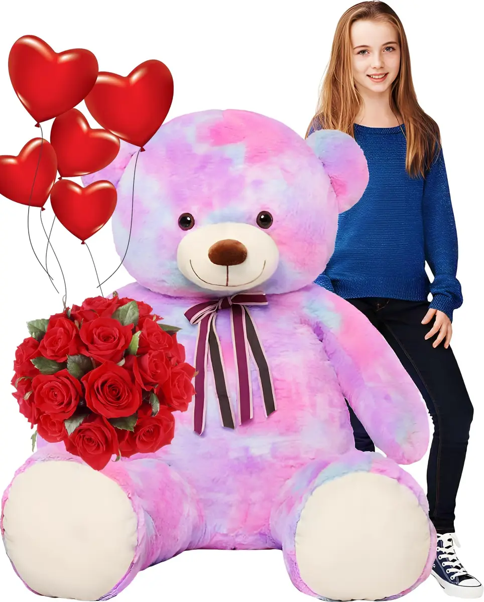 Tezituor Big Teddy Bear 52'' Giant Plush Toy, Soft & Safe for Kids & Adults - main product image