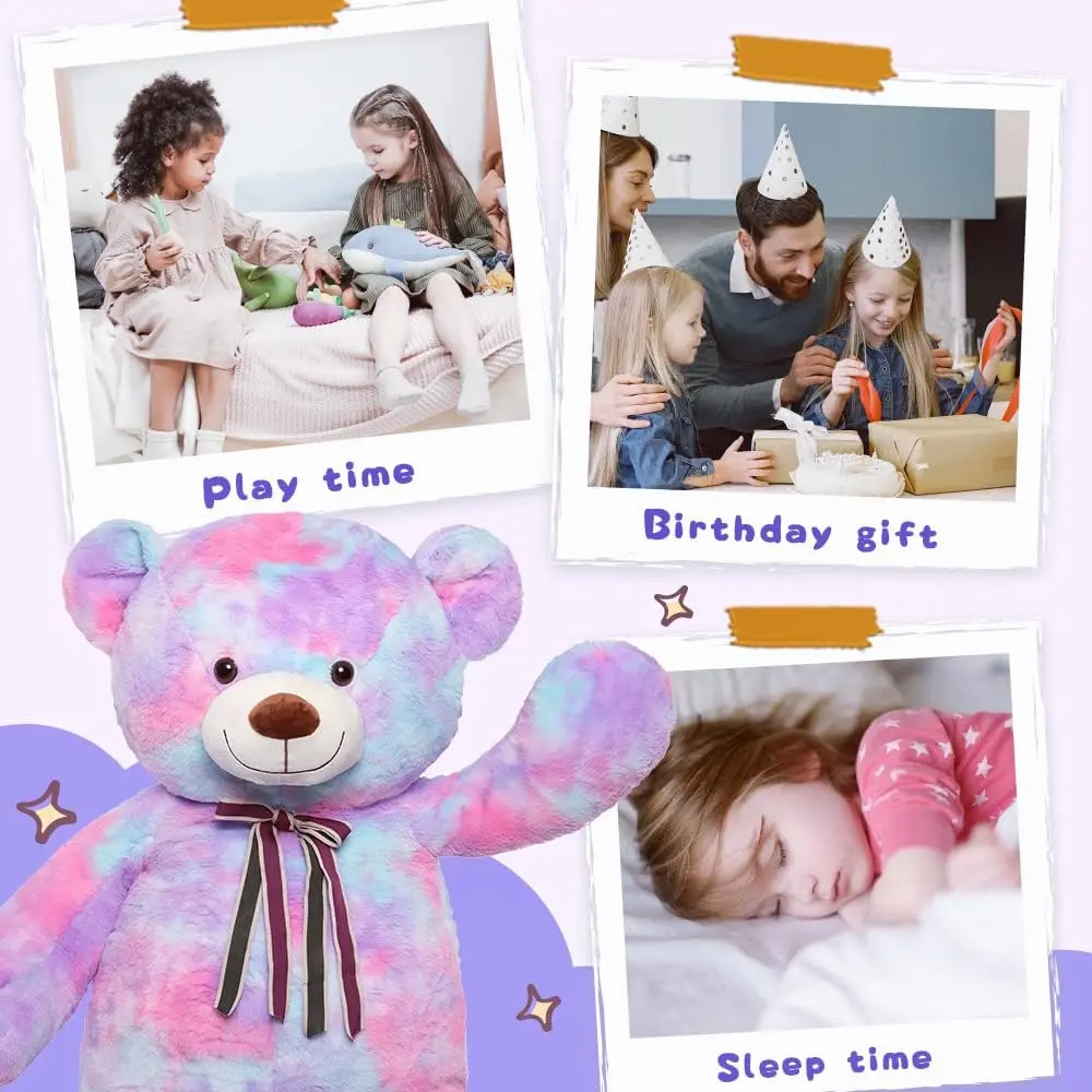 Tezituor Big Teddy Bear 52'' Giant Plush Toy, Soft & Safe for Kids & Adults - view 7