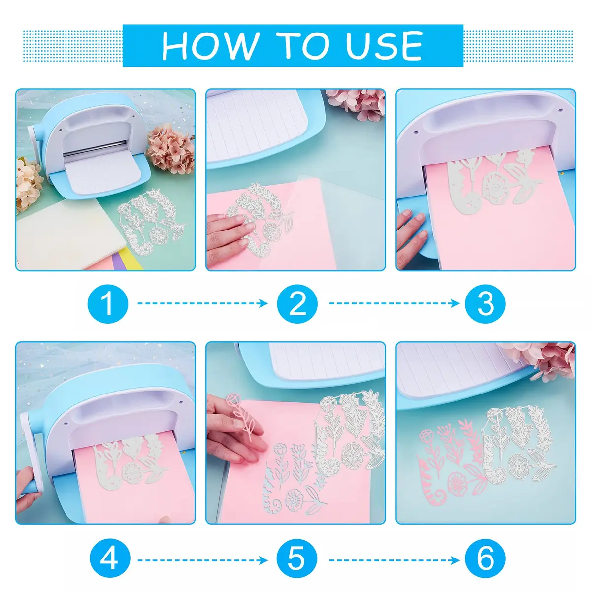 INFUNLY Fern Leaf Cutting Dies 15pcs | Creative Scrapbooking & Card Making Tool - view 8
