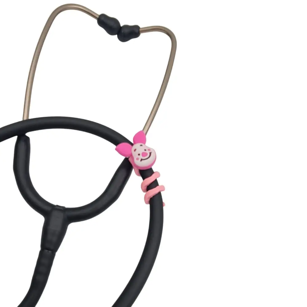 Charmscope Pig Clown Stethoscope Charm - Pink | Medical Gift for Nurses & Doctors - main product image