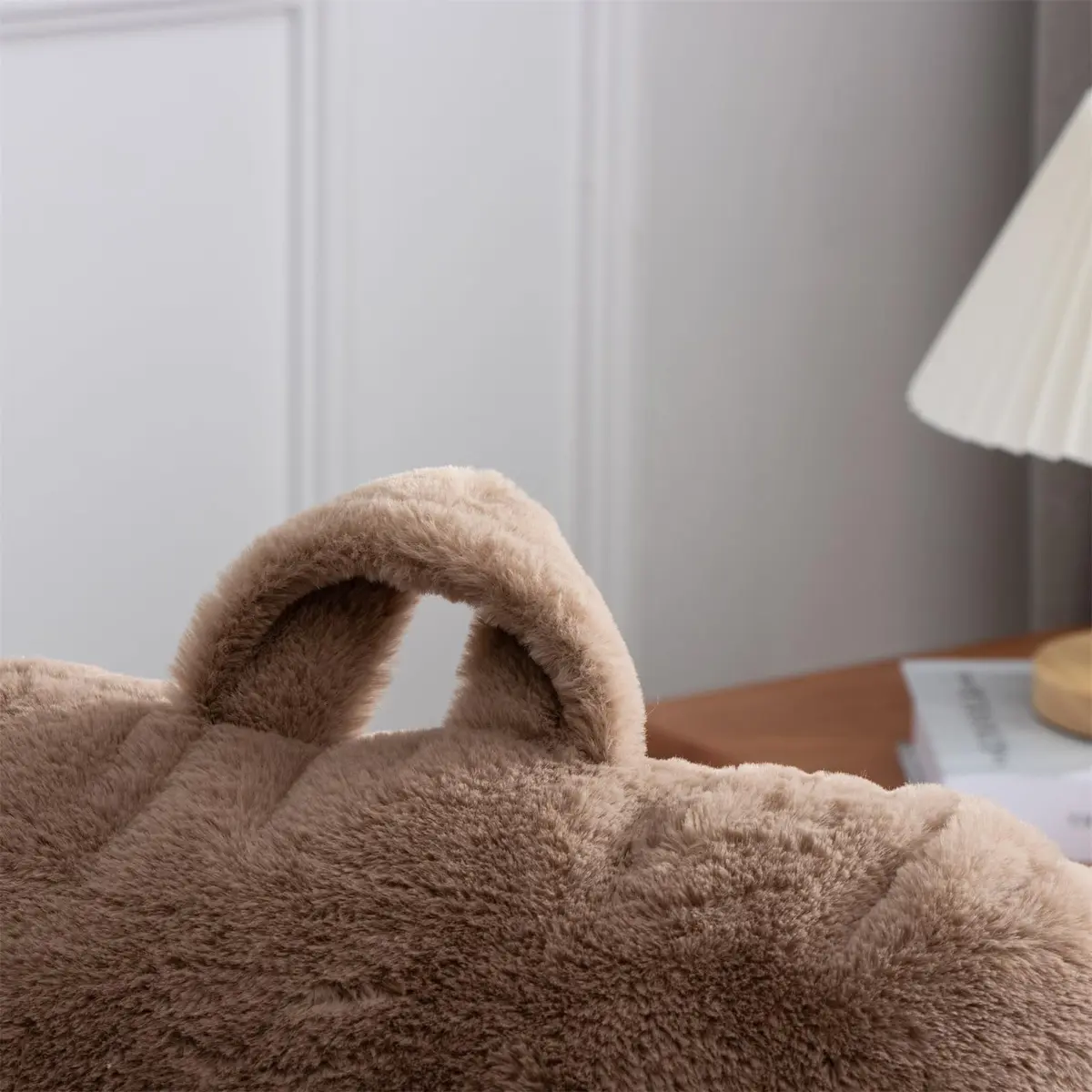 Aimuan Reading Pillow Bed Rest Pillow with Arms | 18-inch Support for Adults & Teens, Khaki - view 4