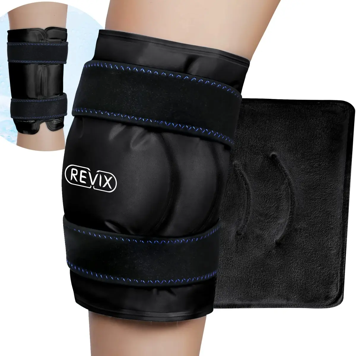 REVIX XL Knee Ice Pack Wrap for Recovery | Cold Compression for Discomfort & Fatigue - main product image