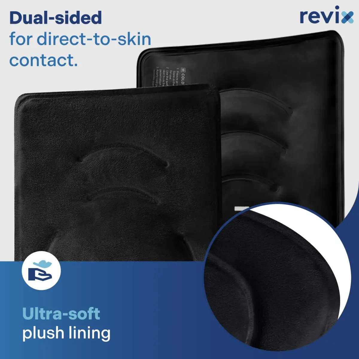 REVIX XL Knee Ice Pack Wrap for Recovery | Cold Compression for Discomfort & Fatigue - view 4