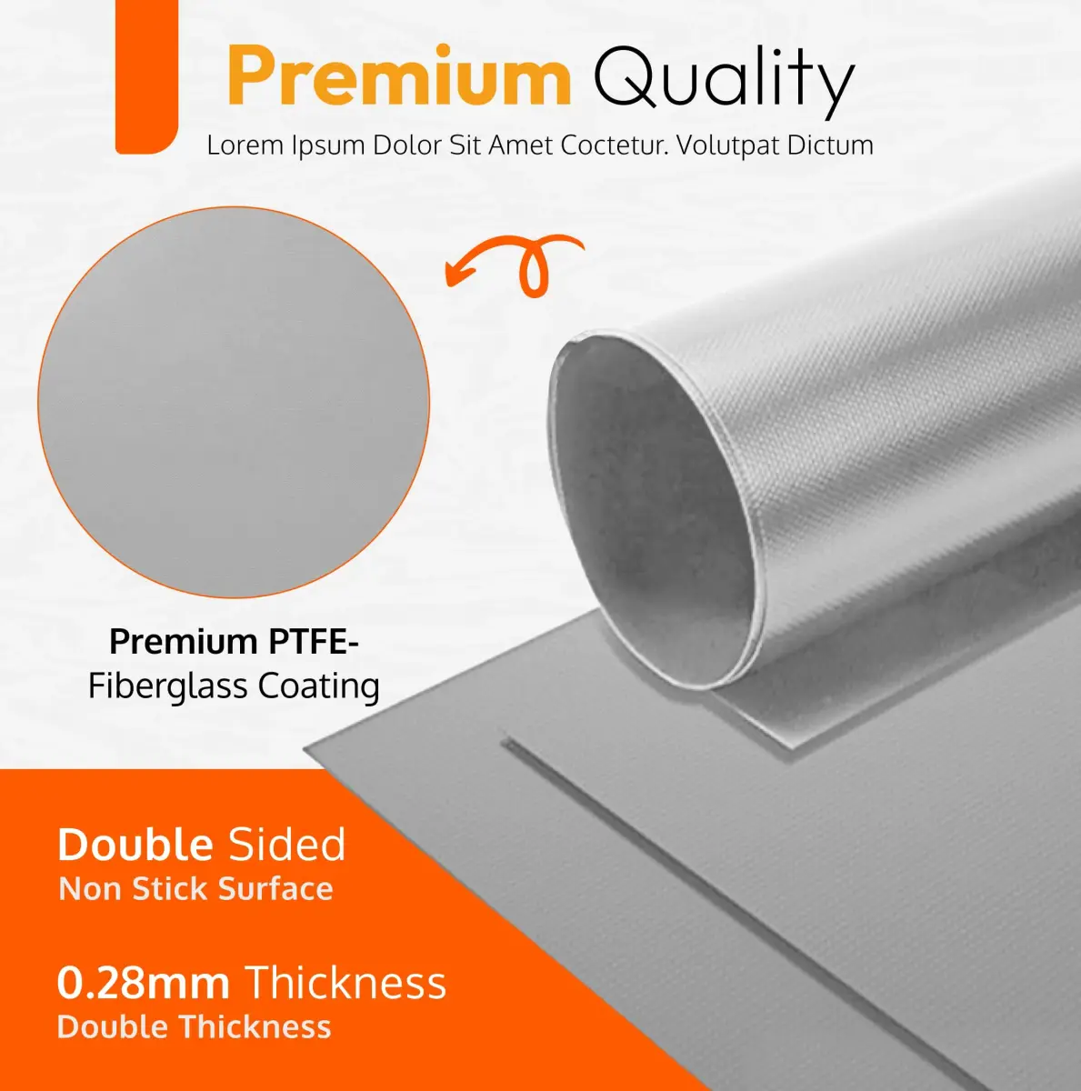 ThreadNanny Oven Liners 2 Pack 43cm x 63.5cm (17"x 25") | Protects Oven from Spills, BPA & PFOA Free - view 4