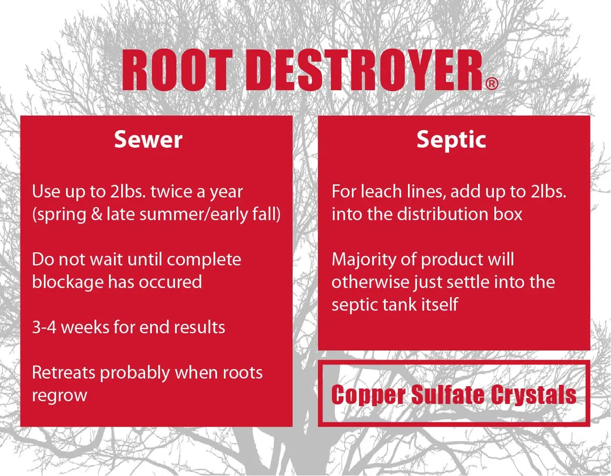 Sanco Industries Root Destroyer 5lbs | Copper Sulfate Root Killer for Sewer & Drain Lines - view 3