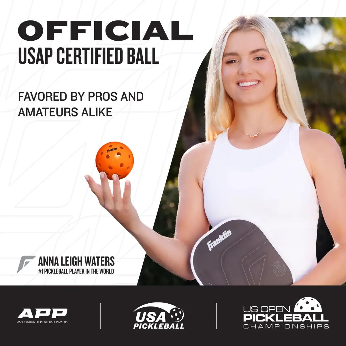 Franklin Sports X-40 Outdoor Pickleballs 74mm (3 Pack, Lava) | USAPA Approved Tournament Balls - view 2