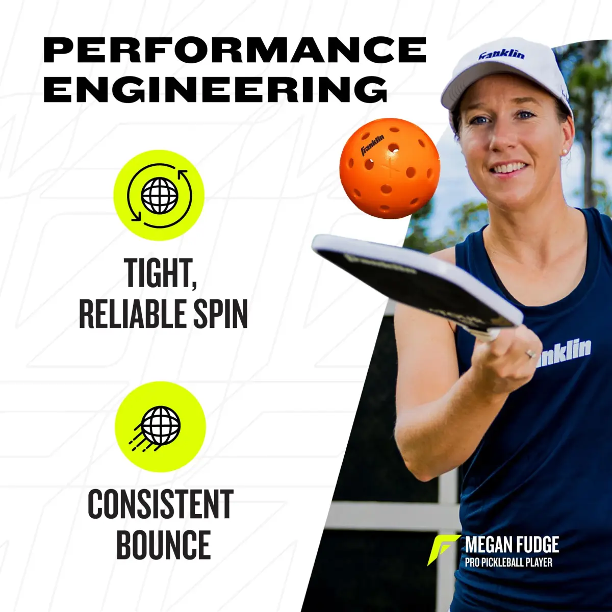Franklin Sports X-40 Outdoor Pickleballs 74mm (3 Pack, Lava) | USAPA Approved Tournament Balls - view 3