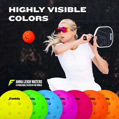 Franklin Sports X-40 Outdoor Pickleballs 74mm (3 Pack, Ember) | USAPA Approved Tournament Balls - view 4