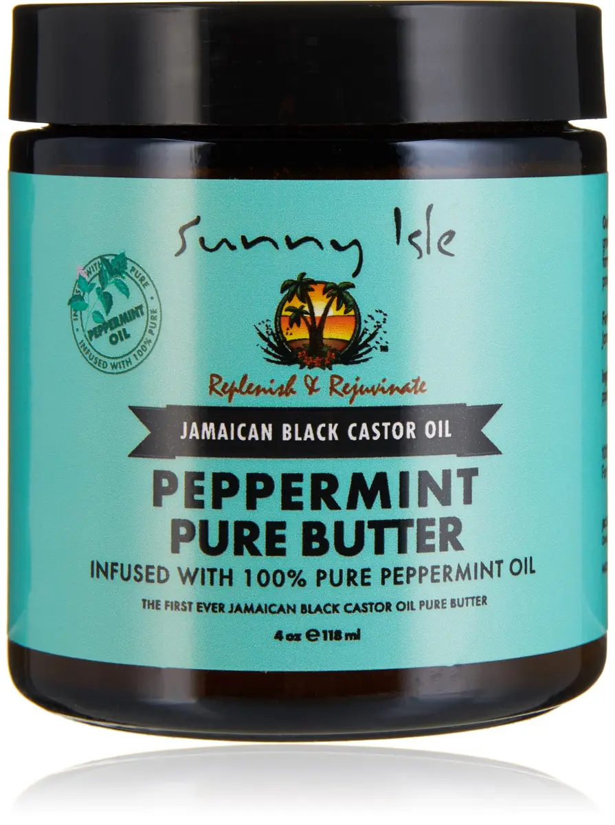 Sunny Isle Jamaican Black Castor Oil Peppermint 4oz | Moisturizes Hair & Skin, Supports Growth, Soothes Dry Areas - main product image