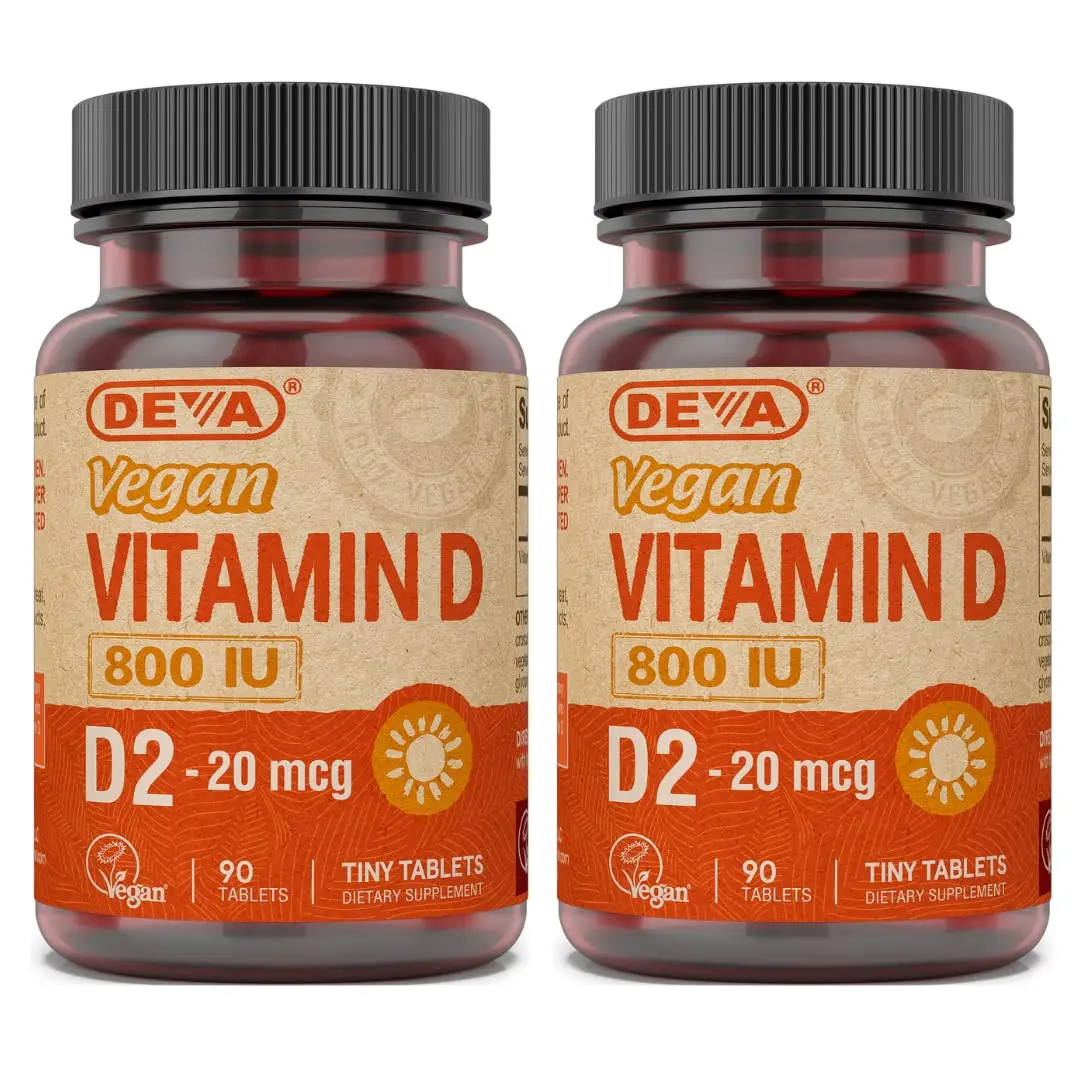 DEVA Vegan Vitamin D2 800 IU | Vegan Supplement for Deficiency Support in India - main product image