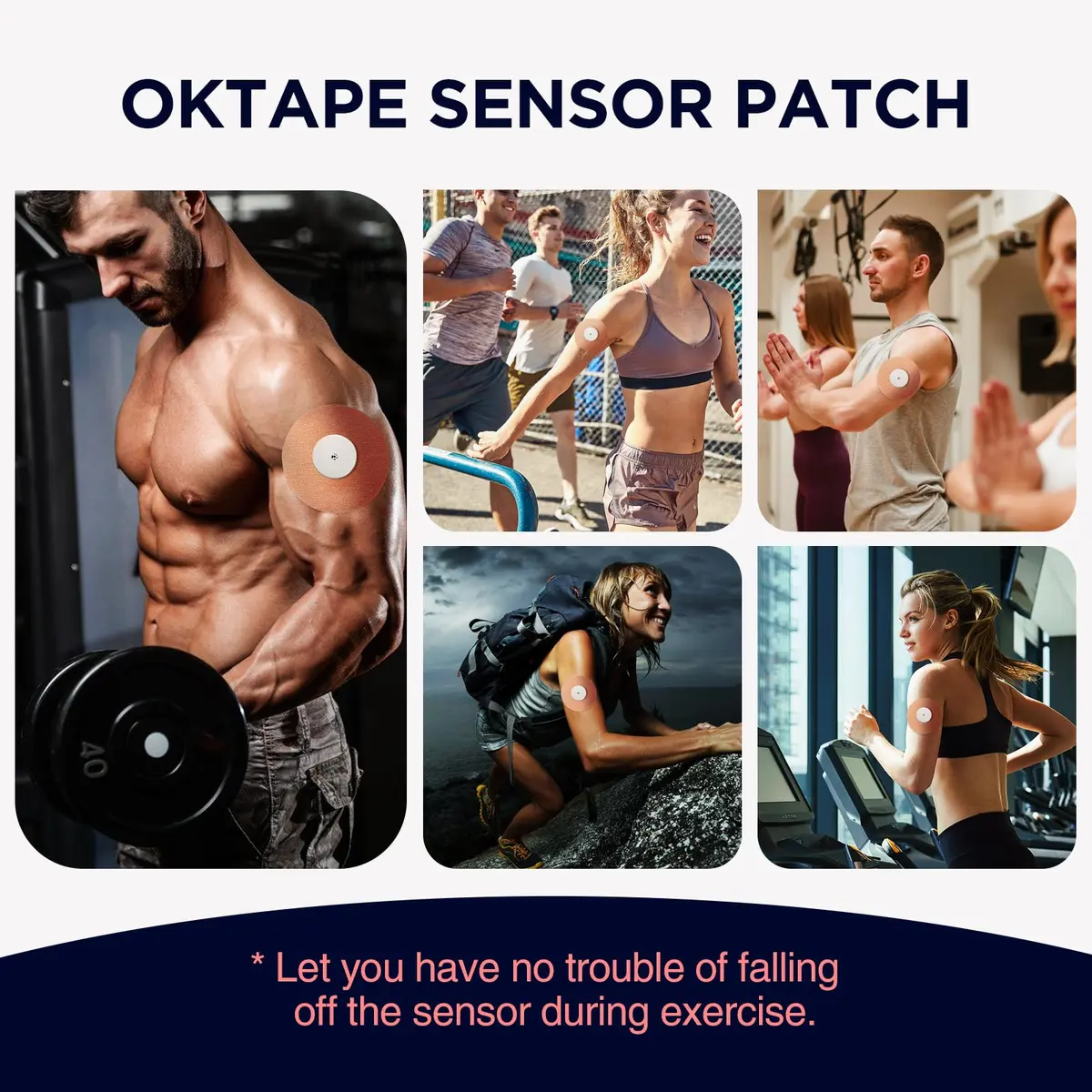 OK TAPE Freestyle Libre Adhesive Patches 15 PCS Beige | Waterproof & Sweatproof CGM Sensor Protection - view 5