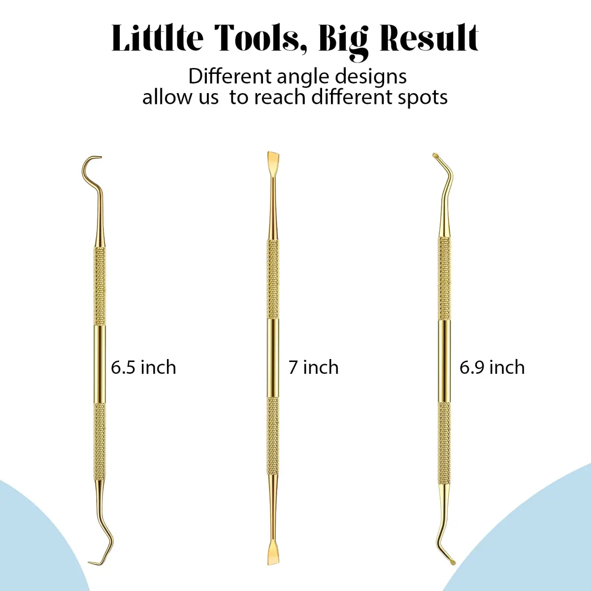 Hotop Dog Tooth Scaler Scraper Dental Tool Stainless Steel,Gold | Pet Dental Care for Tartar Removal - view 2