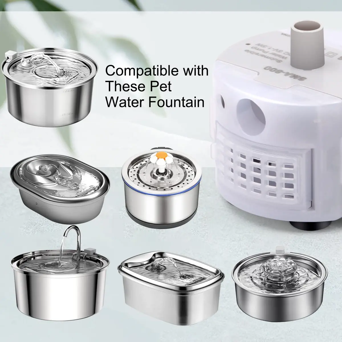 Petilog Water Pump for Cat Fountain 5V | Ultra Quiet Stainless Steel Pump for 3.2L/108oz Fountain - view 5