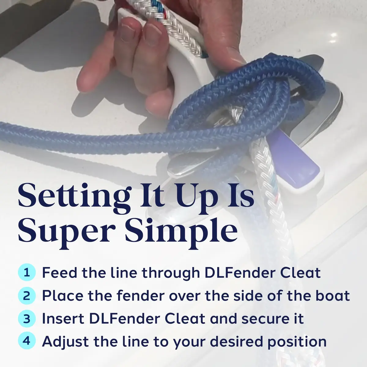 DO-LITTLE FENDER ADJUSTERS Small Cleat | Effortless Boat Fender Management with Versatile Docking Tool - view 5