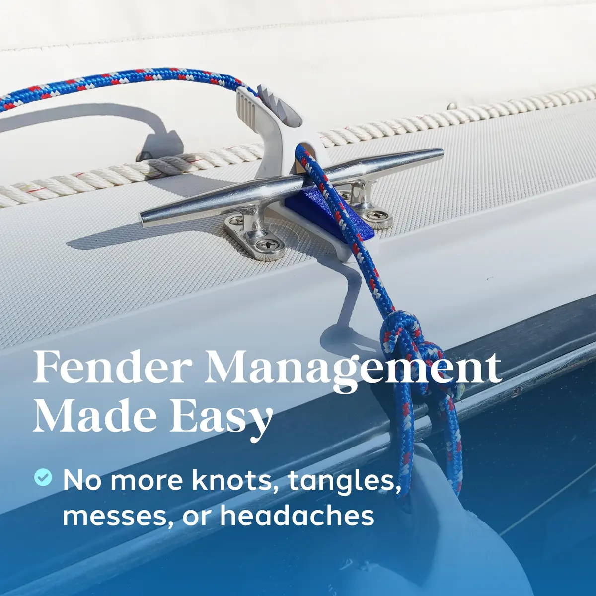 DO-LITTLE FENDER ADJUSTERS Small Cleat | Effortless Boat Fender Management with Versatile Docking Tool - view 2