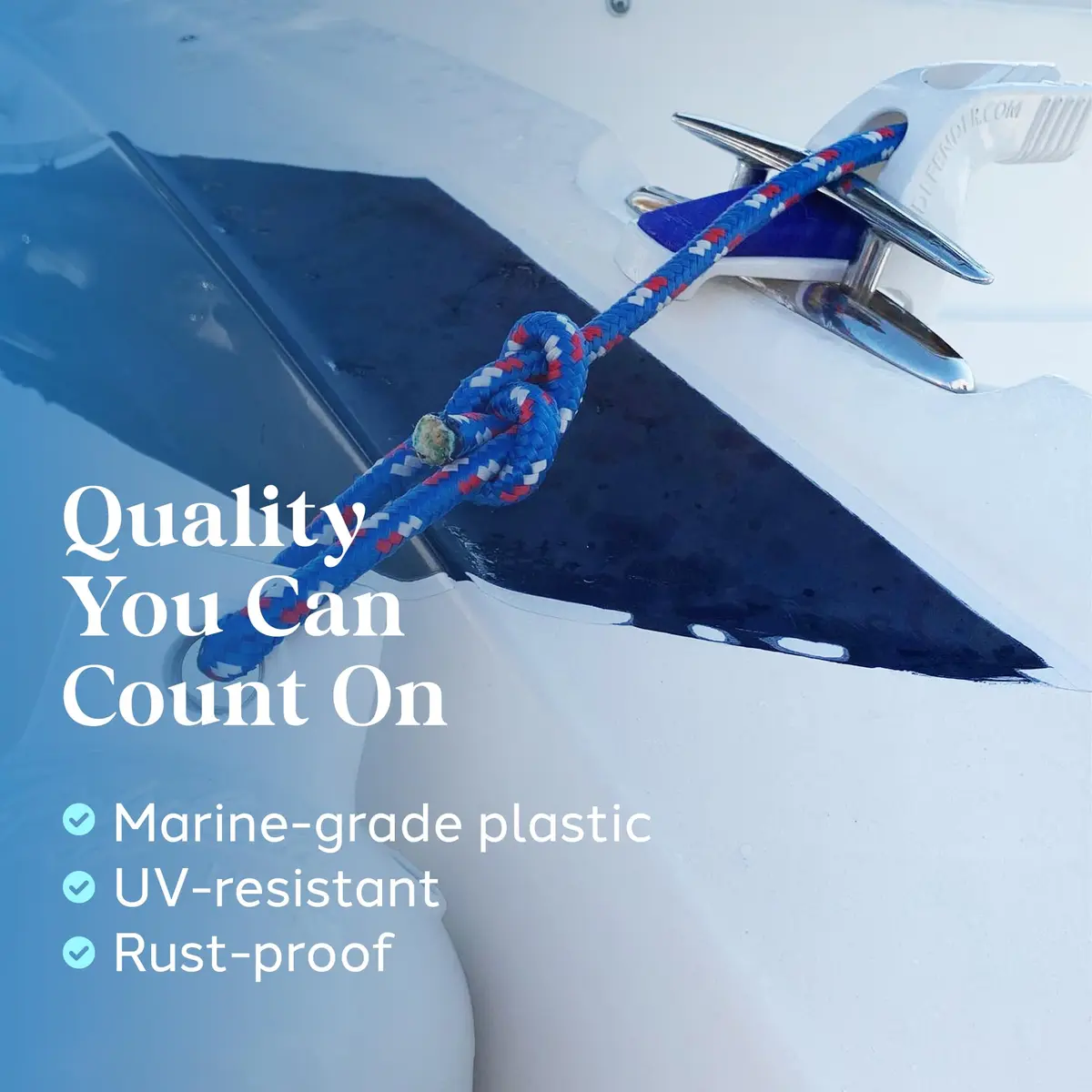 DO-LITTLE FENDER ADJUSTERS Small Cleat | Effortless Boat Fender Management with Versatile Docking Tool - view 3