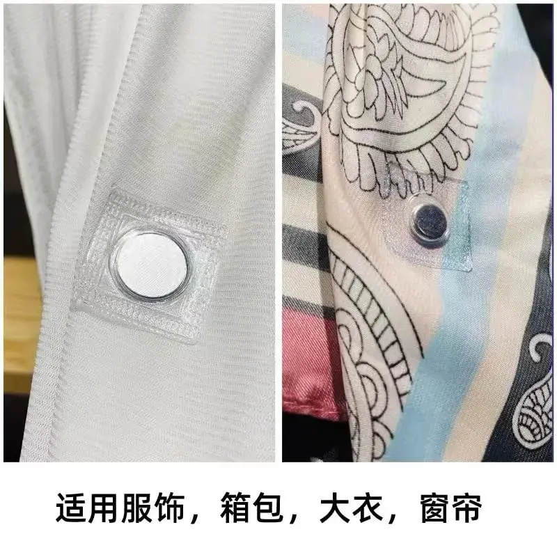 XILEWHZF White Magnetic Snaps 3.5cm (1.4 Inch) | 20 Pairs Sew-On Fasteners for Bags & Crafts - view 4