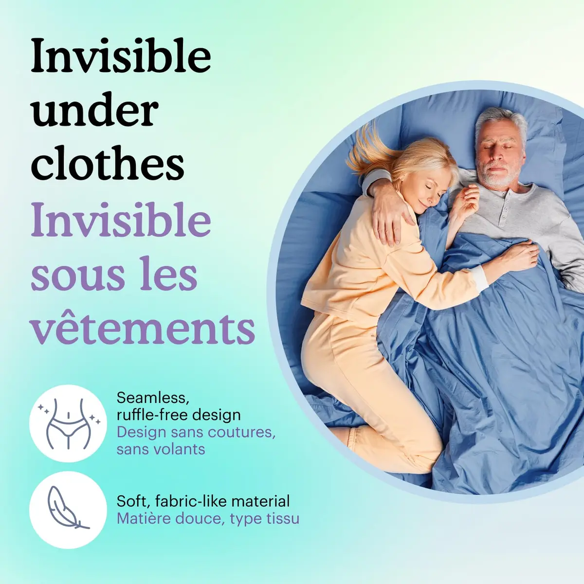 Because Overnight Incontinence Booster Pads for Men and Women | Extra 4 Cups Absorbency, Soft, Unisex, 20 Count - view 9