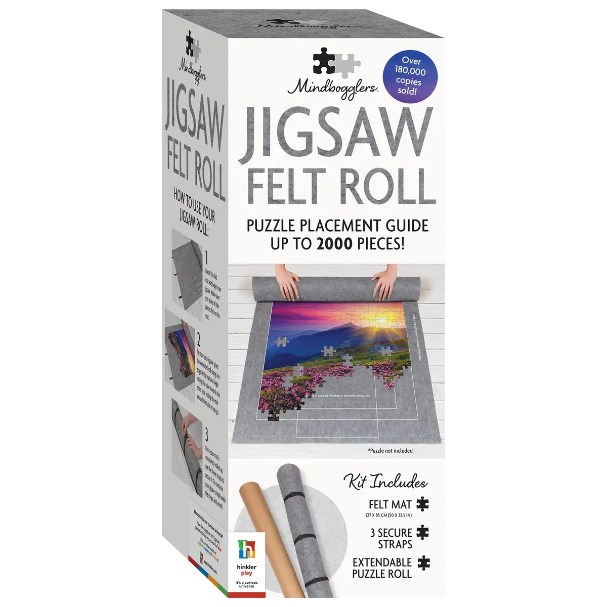 (New June) Mindbogglers Jigsaw Felt Roll 2021 Edition (unit 3) | Portable Puzzle Mat for Kids & Adults - main product image