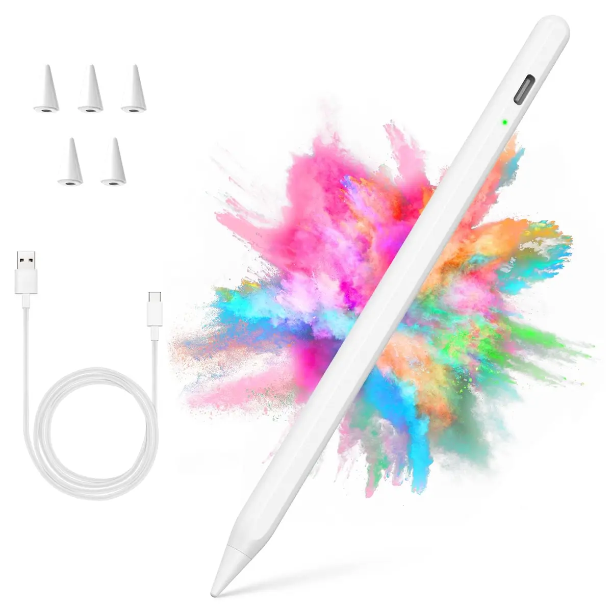 COO Stylus Pen for iPad 10th/9th/8th/7th/6th Gen, Pro 12.9/11, Air 5/4/3, Mini 6/5 | Palm Rejection & Fast Charge - main product image