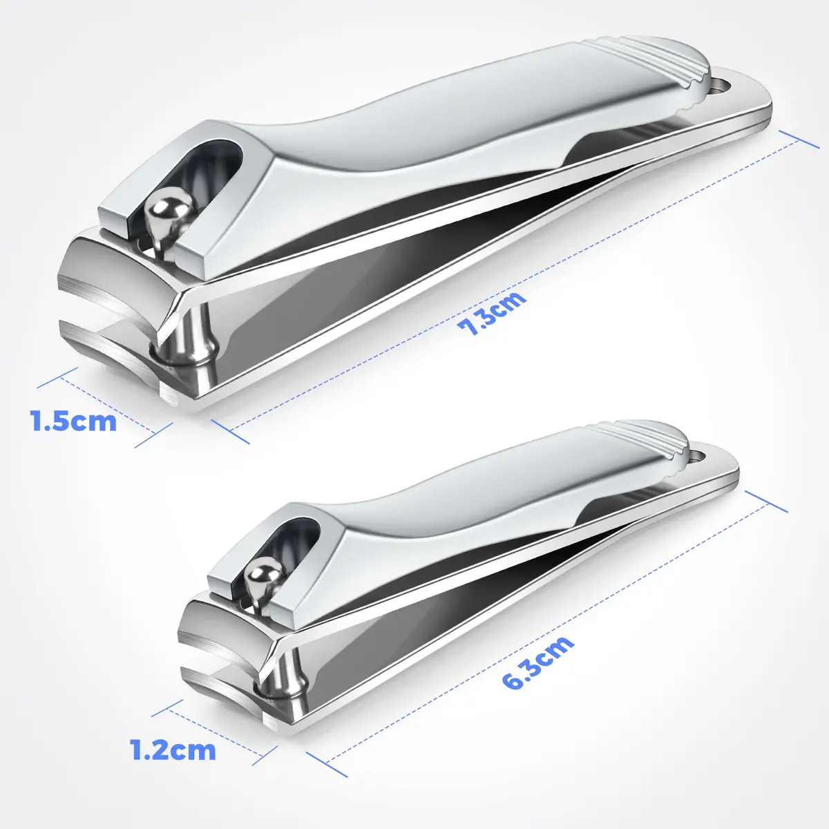DRMODE Finger Nail Clippers Set 2 Pack | Sharp Stainless Steel, Compact & Long-Lasting for Men & Women - view 6