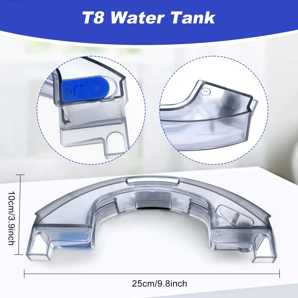 Chuancheng Water Tank for Ecovacs Deebot N8, N8 Pro, N8 Pro Plus | 250*100mm - view 7