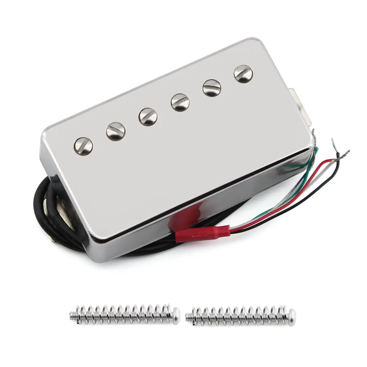 FLEOR Alnico 5 Guitar Humbucker Pickup 7-8K Neck Chrome | 50mm Pole Spacing - main product image