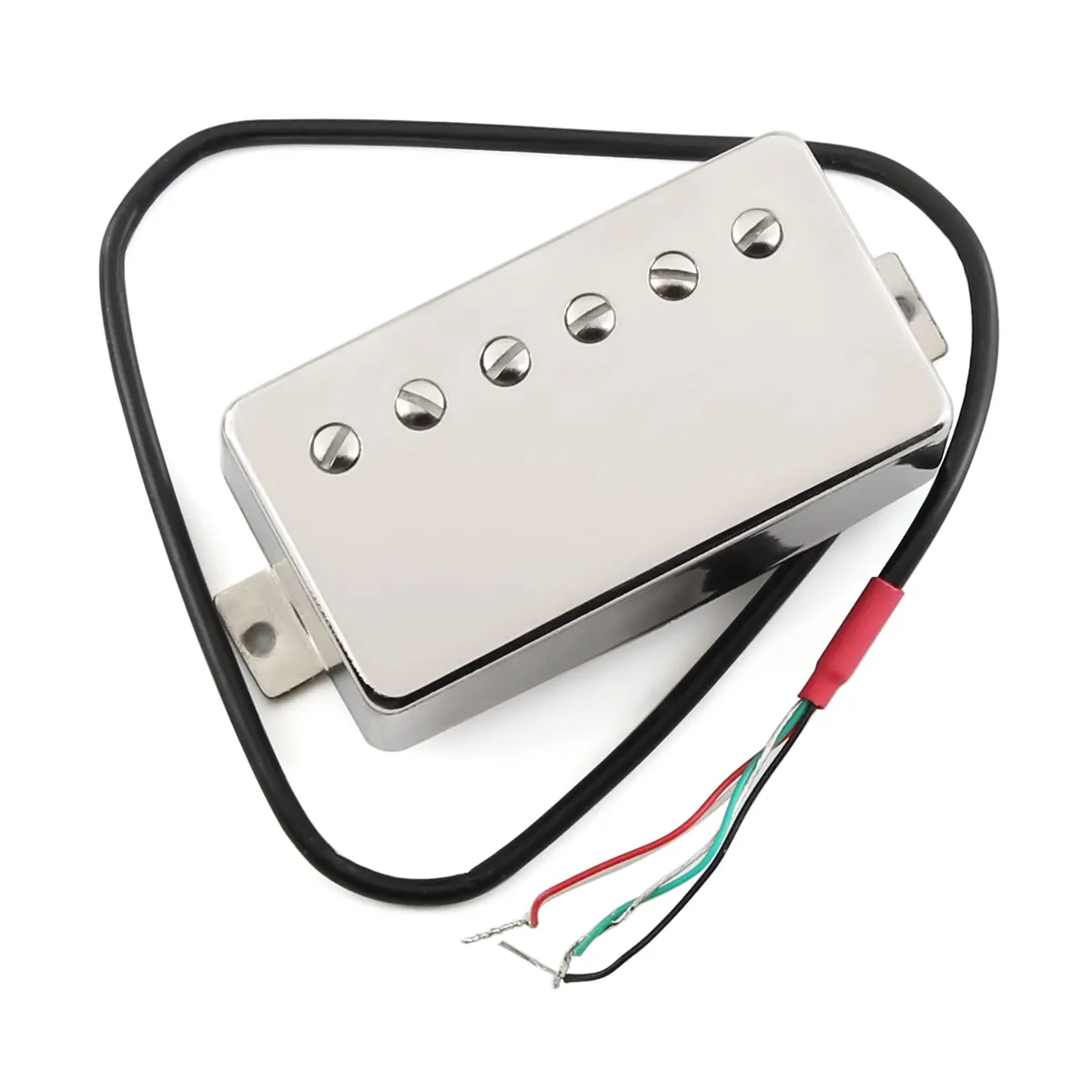 FLEOR Alnico 5 Guitar Humbucker Pickup 7-8K Neck Chrome | 50mm Pole Spacing - view 6