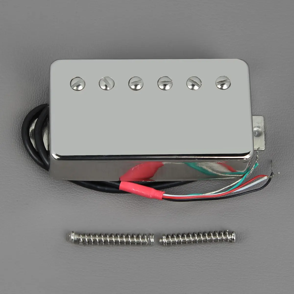 FLEOR Alnico 5 Guitar Humbucker Pickup 7-8K Neck Chrome | 50mm Pole Spacing - view 4