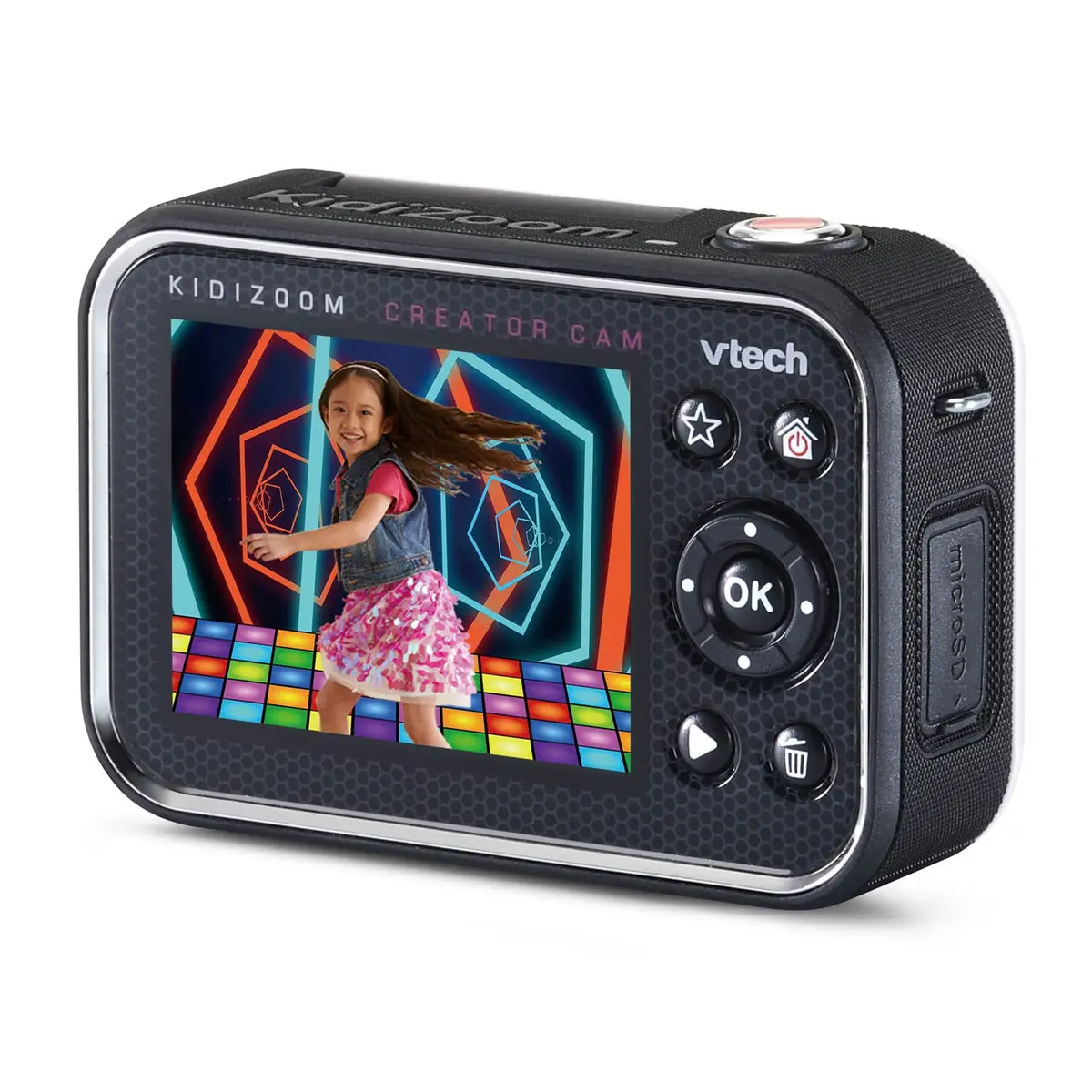 VTech KidiZoom Creator Cam Digital Camera, Glitter Pink 9.1 cm (3.6 in) | HD Video Creation for Kids - view 6