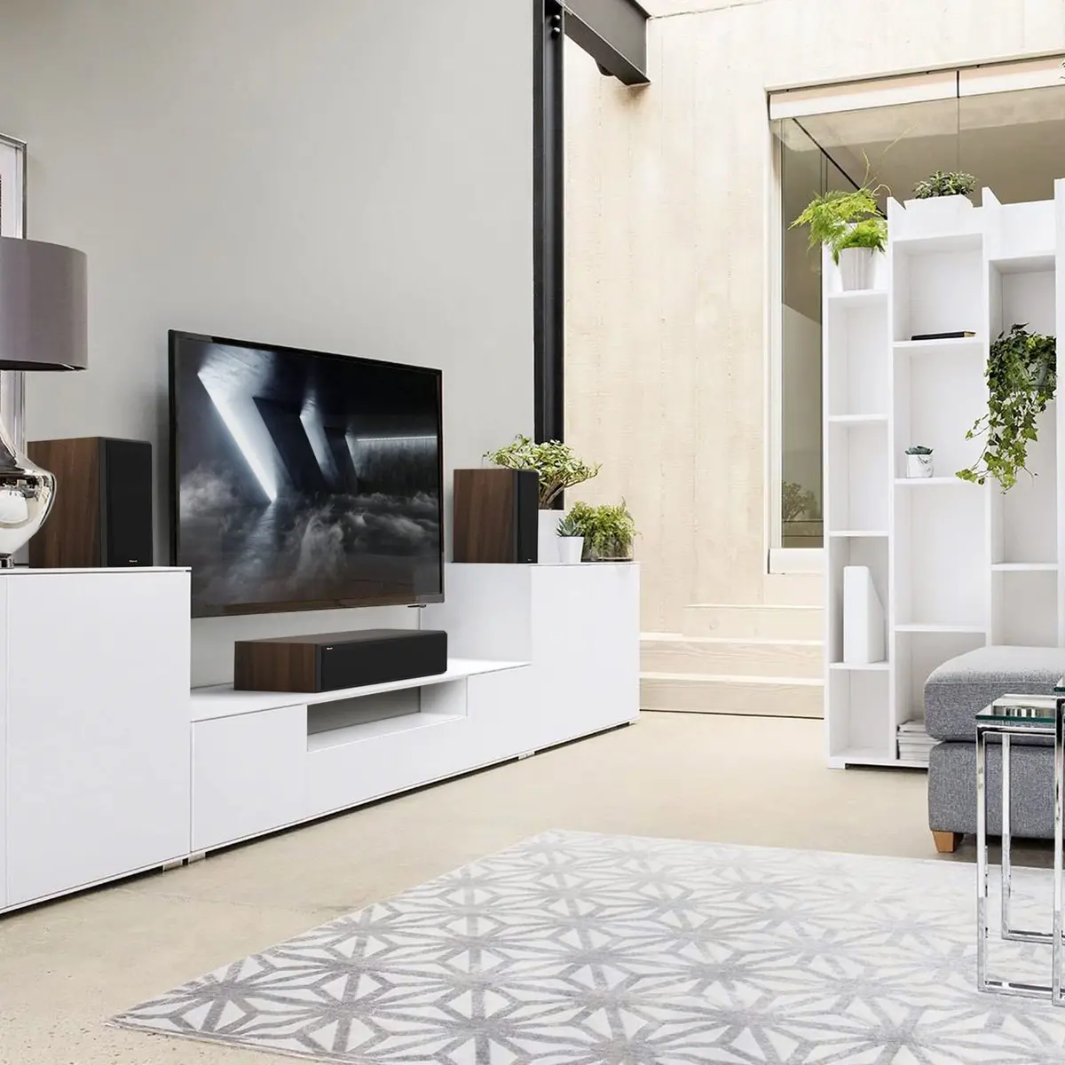 Klipsch Reference Premiere RP-600M II Walnut Bookshelf Speakers | Dynamic Sound with Tractrix Horn - view 2