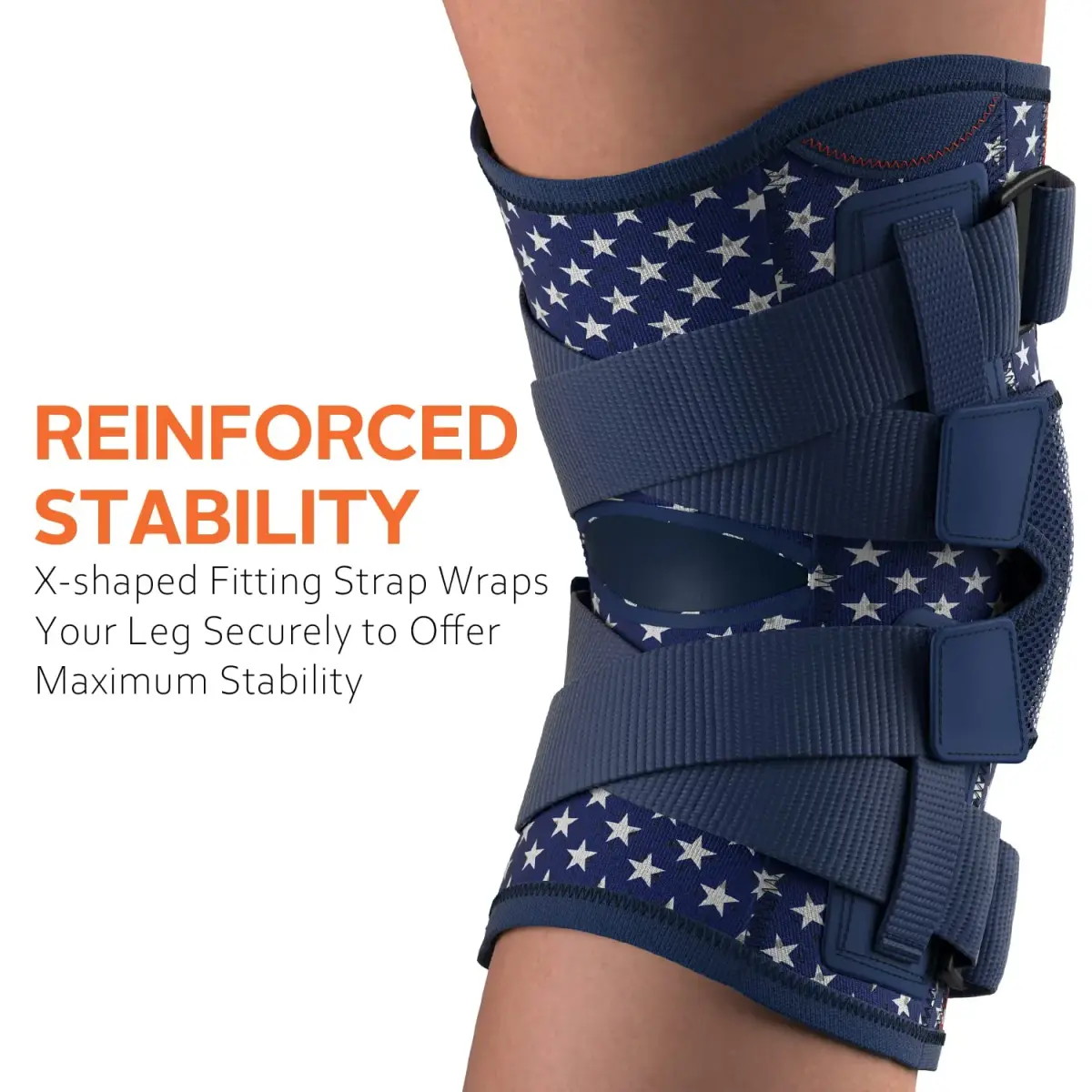 Omples Hinged Knee Brace with Side Stabilizers & X-Straps for Meniscus Tear, Arthritis Pain, XXX-Large | FDA Approved Orthopedic Brace - view 4