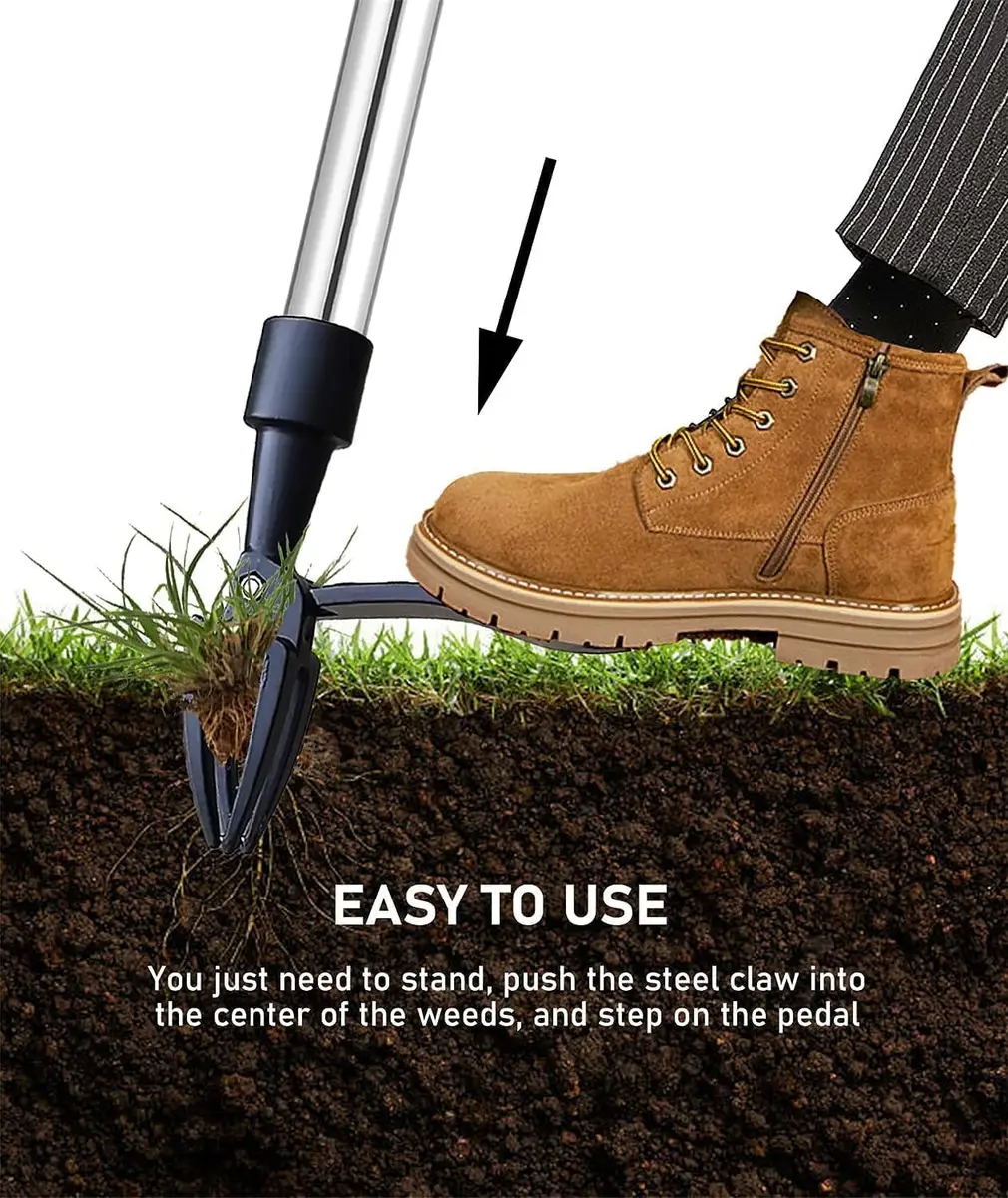 Deashun Stand-Up Weed Picker Head Replacement | Aluminum, Black, 14.5x13.5cm, No Handle - view 6