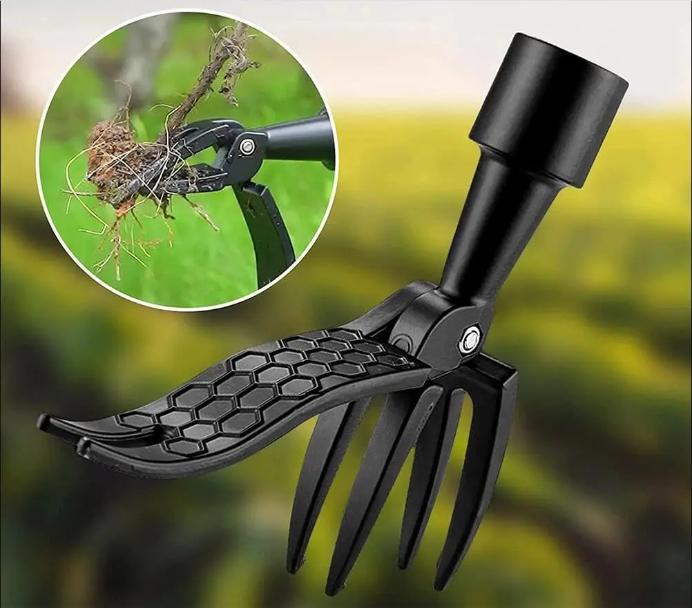 Deashun Stand-Up Weed Picker Head Replacement | Aluminum, Black, 14.5x13.5cm, No Handle - view 8