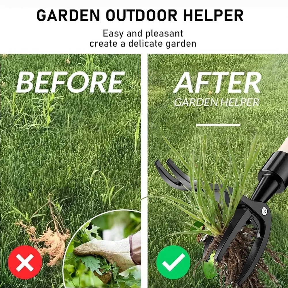 Deashun Stand-Up Weed Picker Head Replacement | Aluminum, Black, 14.5x13.5cm, No Handle - view 5