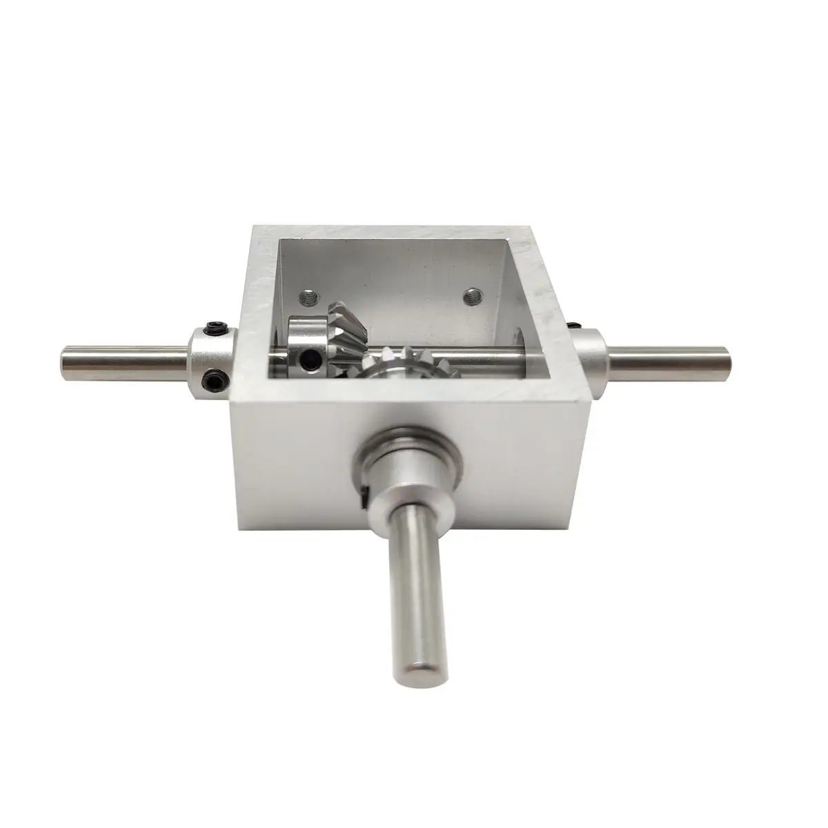 PGFUN 1:1 Right Angle Bevel Gearbox 1 Module 20 Teeth 6mm Shaft | Aluminum Alloy & Steel DIY Steering Gear - view 3