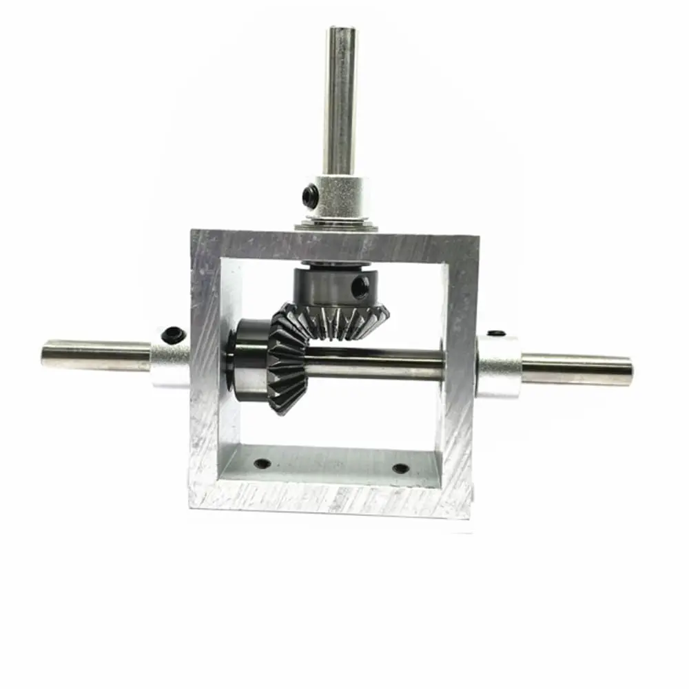 PGFUN 1:1 Right Angle Bevel Gearbox 1 Module 20 Teeth 8mm Shaft | Simple Mechanical DIY Steering Gear Device - main product image