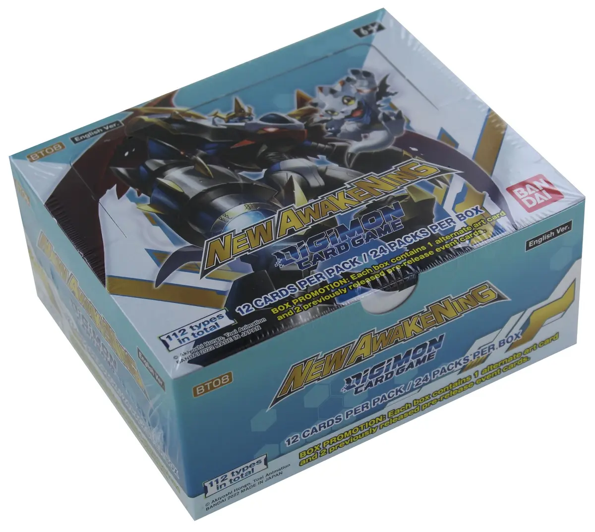 BANDAI Digimon TCG Booster Box 2022 | 24 Packs, 12 Cards Each, Multicolor - view 3