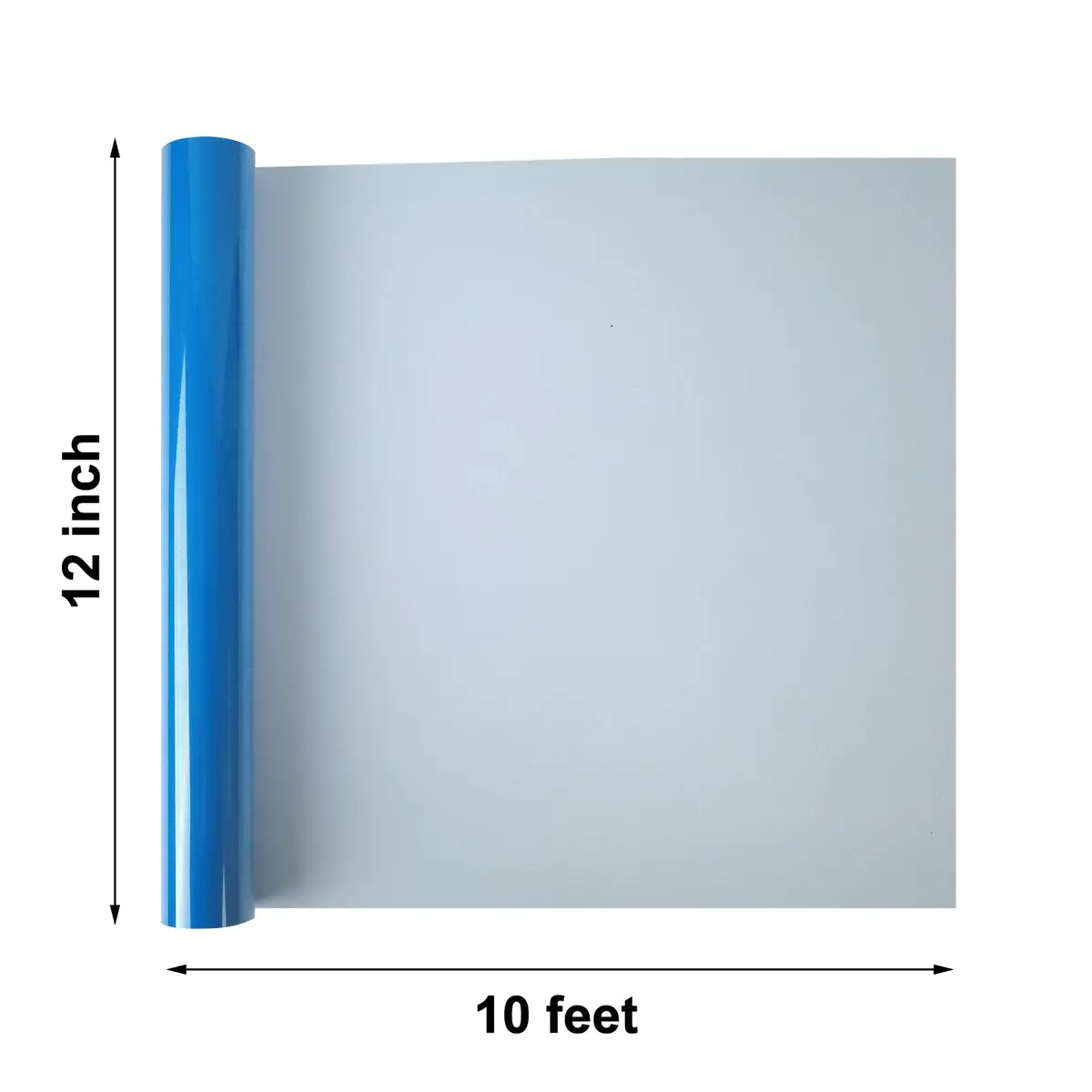 FUNKAKA Glow in The Dark Heat Transfer Vinyl Sapphire Blue 12" x 10ft | Eco-Friendly, Durable Night Glow - view 3