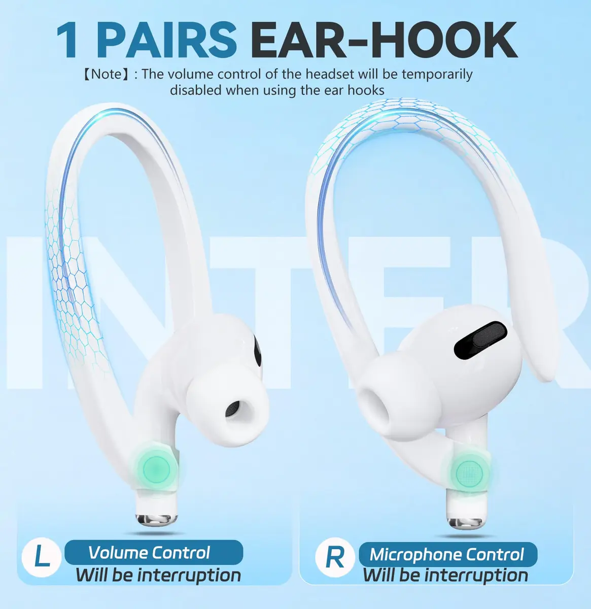 Mooyavia Ultra Strong Magnetic Anti-Lost Strap for AirPods Pro 3rd Gen & 2nd Gen, 5 Pack | Securely Fixes Earbuds During Sports - view 4