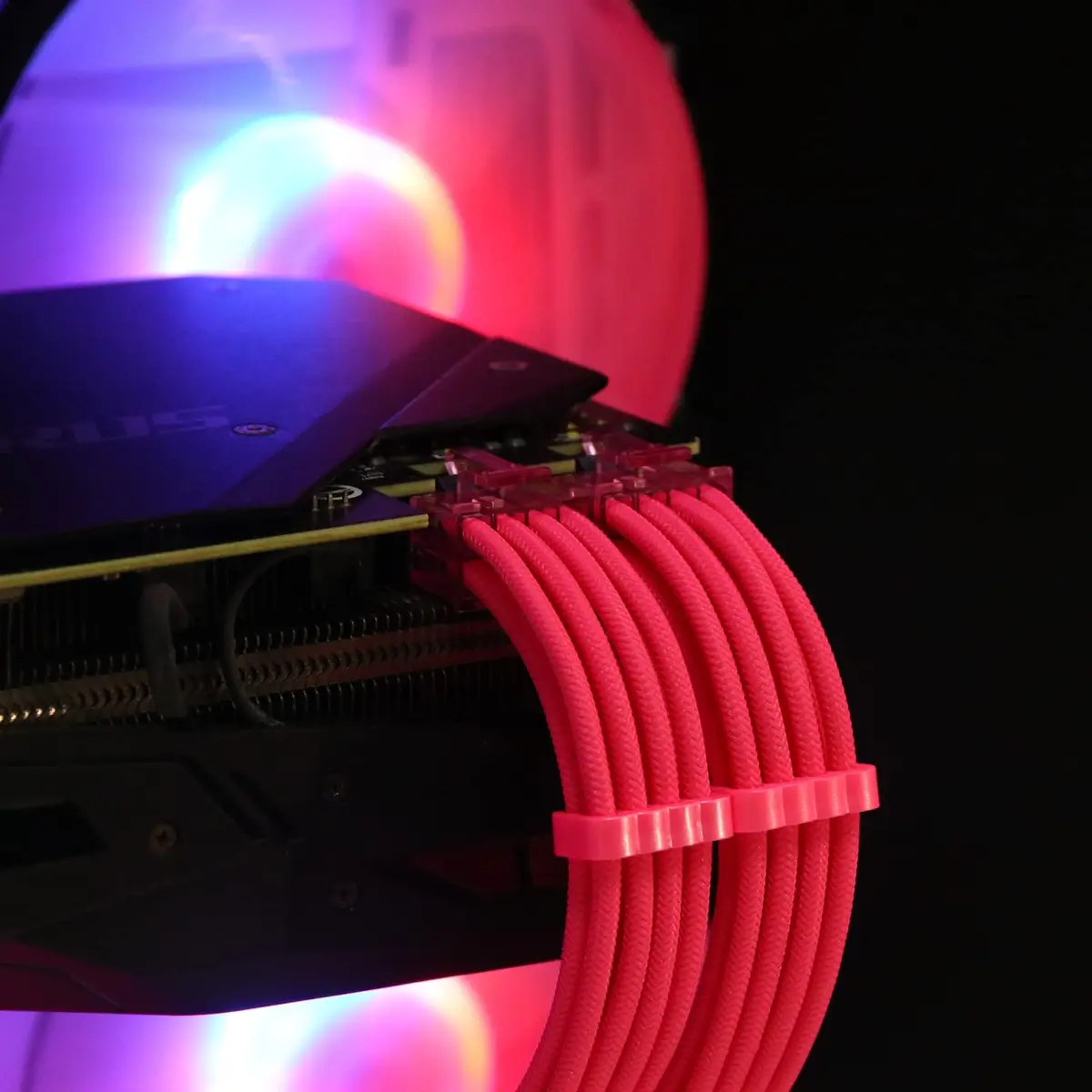 Sirlyr Pink PSU Cable Combs Set,24/8Pin,3.5mm | Bright, Heat-Resistant, Easy Install (70-120 chars) - view 4