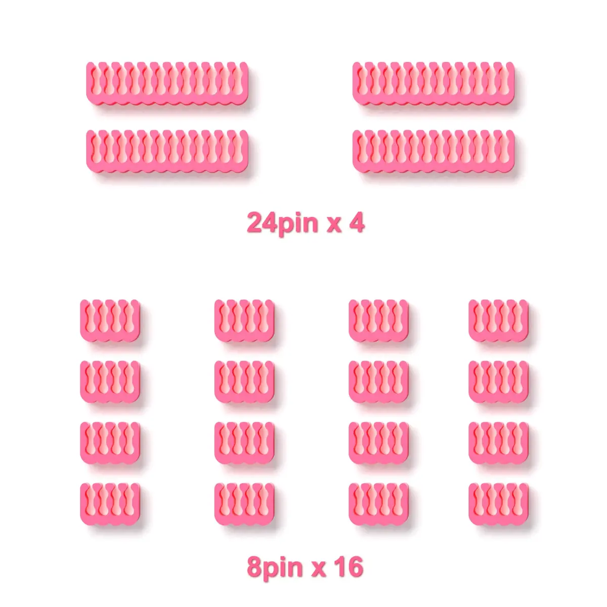 Sirlyr Pink PSU Cable Combs Set,24/8Pin,3.5mm | Bright, Heat-Resistant, Easy Install (70-120 chars) - view 5