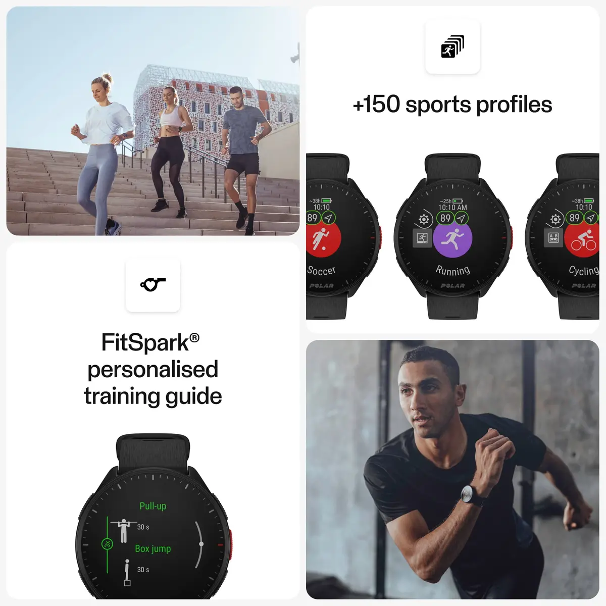 POLAR Pacer GPS Smartwatch for Runners | Ultra-Light, Heart Rate & GPS Tracking, Black, S-L - view 8