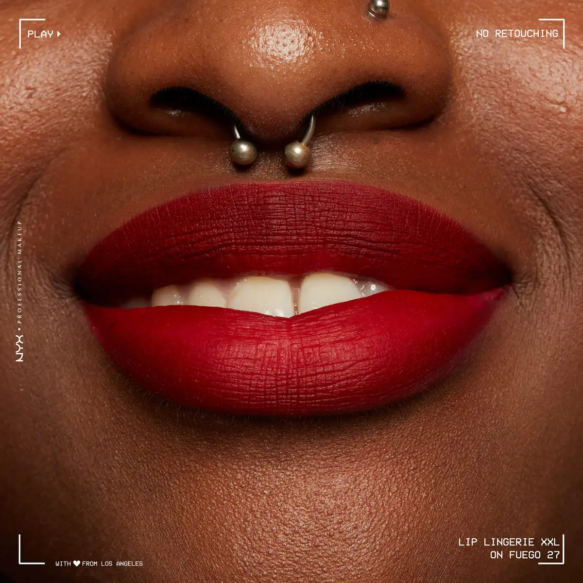 NYX PROFESSIONAL MAKEUP Lip Lingerie XXL Matte Liquid Lipstick On Fuego (Fire Red) 3.8ml (0.13 Fl Oz) | Long-Lasting Matte Finish - view 4
