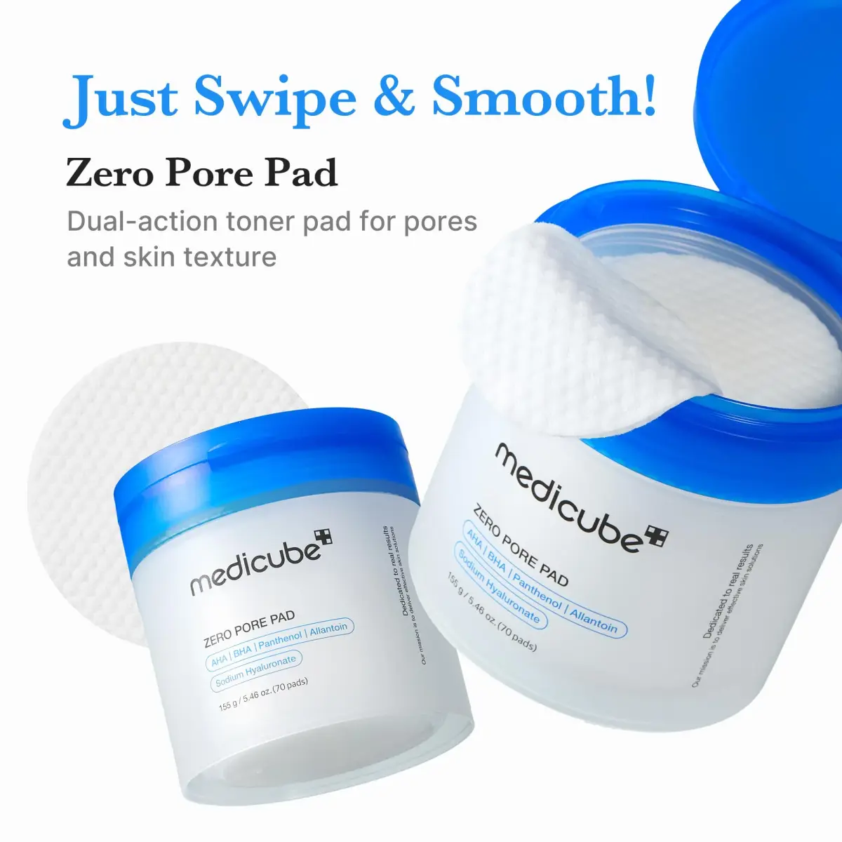 medicube Zero Pore Pad 2.0 Toner Pads for Exfoliation and Pore Care | 70 Count (Pack of 1) - view 3
